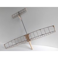 1Set Wingspan 650mm Traction Model Glider Plane DIY Outdoor Toys Hand Assembled Wooden Airplane for Remote Control Modification