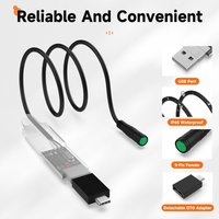 OTG-USB-USB-Programmierkabel für Bafang Mid Drive Kit BBS01 BBS02B BBSHD zur Änderung der PAS-Geschwindigkeitsparameter 43,3 Zoll Länge