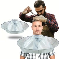 1pc Umbrella Design Hair Cutting Cloak Foldable Waterproof for DIY Home Salon Barber Men Women Kids No Mess Hair Catcher Cape