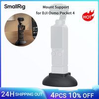 SmallRig Pocket 4 Mount Support for DJI Osmo Pocket 4 / 3, Silicone Stand Base Non-Slip Portable Desktop Mount with Charge Hole