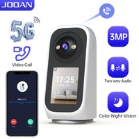 JOOAN 3MP PTZ 5G Wifi Camera HD 2.8” Touch Screen Baby Monitor Color Night Two Way Audio Wireless Smart Home Security Camera