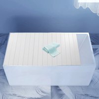 75x170cm Bathtub Cover Bathroom Bathtub Board Tray Foldable White