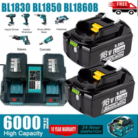 Für Makita 18V 6,0 Ah Batterie BL1830 Mit Ladegerät Wiederaufladbare Lithium-Ionen für BL1850 BL1860B BL1880 LXT400 Power Werkzeug batterie