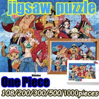 One Piece Luffy Chopper Zoro Nami Jigsaw Puzzle 108/200/300/500/1000 Pieces Wooden Puzzle High Quality Gift Fun Party Game
