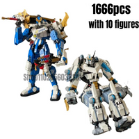 1666pcs Titan Mechs Battle Building Blocks Model Sets Fit 71738 71785 Assembled Bricks Kids Toys Birthday Christmas Gifts