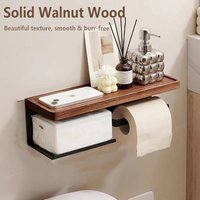 Nordic Luxury style Wooden Wall Mounted Tissue Holder Without Punching Toilet Paper Holder Home Decoration Bathroom Accessories