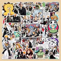 50pcs Bleach Waterproof Stickers Thousand Year Blood War Kurosaki Ichigo Ulquiorra Decals Laptop Skateboard Decor Party Favor