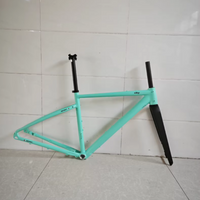 Gravel Bike Frameset Aluminum Alloy Gravel Bicycle Framework Long Distance Bicycle Framework 700x40C Thru Axle Bicycle Wheelet
