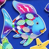 17Pcs “The Rainbow Fish” Felt Story Set for Kids - Educational Early Learning Friendship Storytelling Props