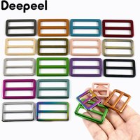 5Pcs 20-38mm Metal Ring Buckle Tri-Glide Slider Clasp Webbing Bag Strap Adjust Hooks Dog Leash Loops DIY Hardware Accessories
