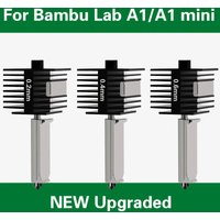 Hotend Kit for Bambu Lab A1/A1 Mini Fast Speed Hot End Assembly 0.2/0.4/0.6/0.8mm Hardened Steel Nozzle 3D Printer Parts