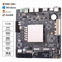 Mini ITX Motherboard N100 for DIY NAS Support DDR4 Max 32GB 2*2.5G RJ45 6*SATA3.0 2*M.2 NVME Low Power Consumption Motherboard