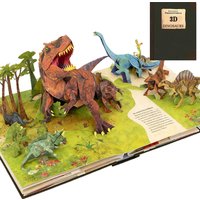 3D Encyclopedia Prehistorica Dinosaurs Marine Organism Folding -Up Book Diverse Dinosaur Species Guide Perfect Gift