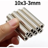 10x3-3mm Super Strong Round with hole Neodymium Magnet N35 NdfeB Permanent Magnetic imanes Powerful Magnets Refrigerator