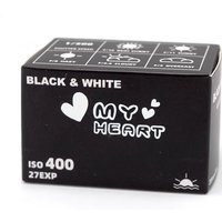 My Heart Film ISO 400 Black And White Film 135 Negatives 27Exp Rolls 1-10 Rolls For Kodak Film Camera M35/H35/F8/F9 135 Film