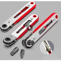 Portable Hexagon Ratchet Spanner 10 Pcs Drive Screwdriver Bit 1/4inch Mini Quick Release Socket Tools Handle Repair Wrench