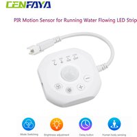 5V-24V PIR Motion Sensor for Running WS2811 2835 COB Running Water Flowing LED Strip Horse Racing Light Dimmable Timer Control
