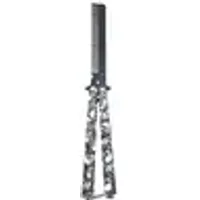 1pcs Foldable Stainless Steel Comb Butterfly Knife Practice Training Beard Moustache Hairdressing Styling Brush