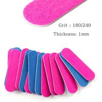 10 to 1000 pcs Disposable Mini Nail Files - Double Sided Emery Boards for Manicure and Pedicure - 180/240 Grit