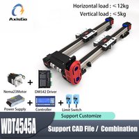 High-Speed Silent Linear Rail Module with Dual Carriages, Electric Belt Drive Reciprocating Slide