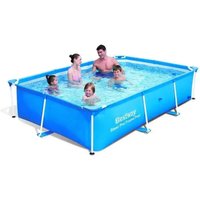 56403 Bestway 259*170*61cm Large Folding Tarpaulin Support Rectangle Pool/square Frame Support Swimming Pool For Whole Family