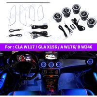 12/256 Color New LED Vent Ambient Light For Mercedes Benz AMG A/B/CLA/GLA Class W176 W117 W156 W246 Hourglass Treble Decorative