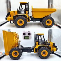 JCB714 RC Articulated Truck 1/14 3D Printed Hydraulic RC Dump Truck Model RTR Version FS-i6S Remote Control 2026 New Model