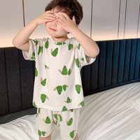 Pajama Set Children Short Sleeve Pajamas Kids Boys Children Summer Sleepwear Pyjama Kpop Boys Pjs Sets Boy's Pajamas for Boy