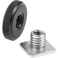 Stainless Steel Cold Shoe Mount 3/8" 1/4" Tripod Screw Adapter DSLR Camera Cage Rig Monitor Stand Mic Video Light Holder Bracket