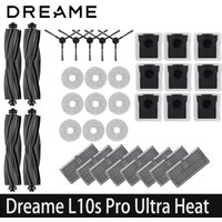 Dreame L10s Pro Ultra Heat / X30 Ultra Accessories Main Side Brush Hepa Filter Dust Bag Spare Accessories Robot Vacuum Cleaner