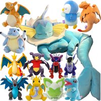 Pokemon Pikachu Evoli Sleeping Vaporeon Plush Toy Pokemon Blastoise Charizard Dragonite Stuffed Doll Eevee Peluche Toys Gift