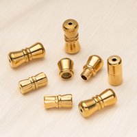 5pcs Stainless Steel Screw Twist Clasp Barrel Jewelry End Tip Caps Tube Fastener Cord End Caps for DIY Bracelet Necklace Jewelry