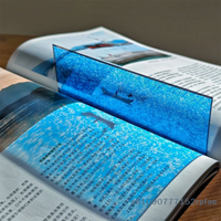 {NN72} Unique Blue Sea Film Bookmark Featuring Stunning Sunrise Sunset Scenes Translucent Bookmarker With Vibrant Colors