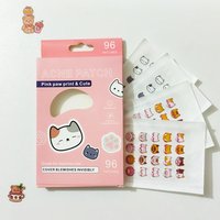 Cartoon Cat Pimple Patch Acne Cute Skin Care Stickers Acne Spots Tool 96 Patches Marks Makeup Pieces Concealer Covering W6O5