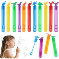 10/20/30Pcs Dinosaur Bubble Wands Bulk Colorful Dino Bubble Sticks For Dinosaur Themed Birthday Party Favors Goodie Bags Fillers