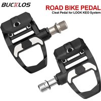 AliExpress BUCKLOS Road Bike Pedal for LOOK Carbon/Nylon Bicycle Self-Locking Pedal Bearing Clipless Cycling Cleat Pedal for KEO Bike Parts