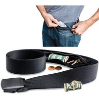 Travel Cash Anti Theft Belt Waist Bag Women Portable Hidden Money Strap Belt Wallet Waist Pack Men Secret Hiding Belt 120cm