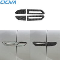 For BMW 7 Series F01 2009-2014 Side Fender Turn Signal Cornering Lamp Carbon Fiber Sticker Interior Accessories Cover Trim