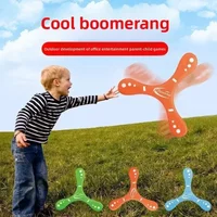 Children's Soft Boomerang Toys Three Leaves Outdoor Flying Saucer Game Parent-child Interactive Game Sports Toys Boy Gift