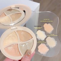 Brighten Natural Creamy Concealer High Coverage Four-color Concealer Cover Tattoo Spots Marks Facial Repair Foundation Cream