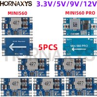 5pcs/ Mini560 5A DC-DC Mini560 PRO Step-Down Stabilized Voltage Supply Module 6-30V To High Efficiency Output 3.3V 5V 9V 12V