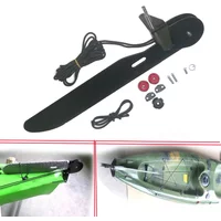 Aluminum Alloy Watercraft rafting boat Canoe Kayak Rudder Foot Direction Control Kit Sailing Boat Parts Steering System