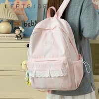 Kawaii Sweet Style Backpack Girls Casual Travel School Backpack with Doll Charm 2026 New Trend Fashion Student Book Back Pack