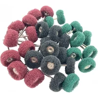 10pcs Dental RA Polishing Brush Cotton/Wool Polisher Brushes Wheel Latch Type for Low Speed Contra Angle Dental Laboratory