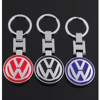 1Pcs Metal Car Logo Key Keychain Keyring For VW GTI Polo Golf Passat Tiguan Arteon Touareg Taigo Caddy Jetta Beetle Accessories