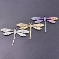 6pcs/Lot Animal Flying Dragonfly Pendant Jewelry Making Bulk Charms Accessories For Women/Men Pendant DIY Necklace Earring Charm
