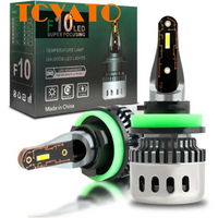 TCYATO 1PCS F10 H7 Headlight 6000K H1 H8 H11 H4 Led Bulb Fog Light 9012 Hir2 9005 HB3 9006 HB4 Auto Lamp 16000LM 70W Turbo Mini