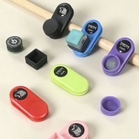 Double-sided Magnetic Billiard Chalk Holder Rubber Leather Clip Portable Pool Billiards Powder Holder Bag Accessories