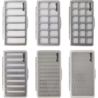 Aventik Fly Fishing Boxes Magnetic Pad Compartments Fly Box Foam Boxes Super Slim Transparent Design Fly Tying Box