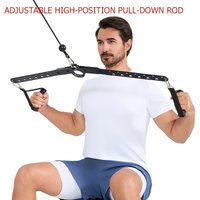 Multifunctional training bar, adjustable high-position pull-down trainer, comprehensive fitness equipment, barbell, weightliftin